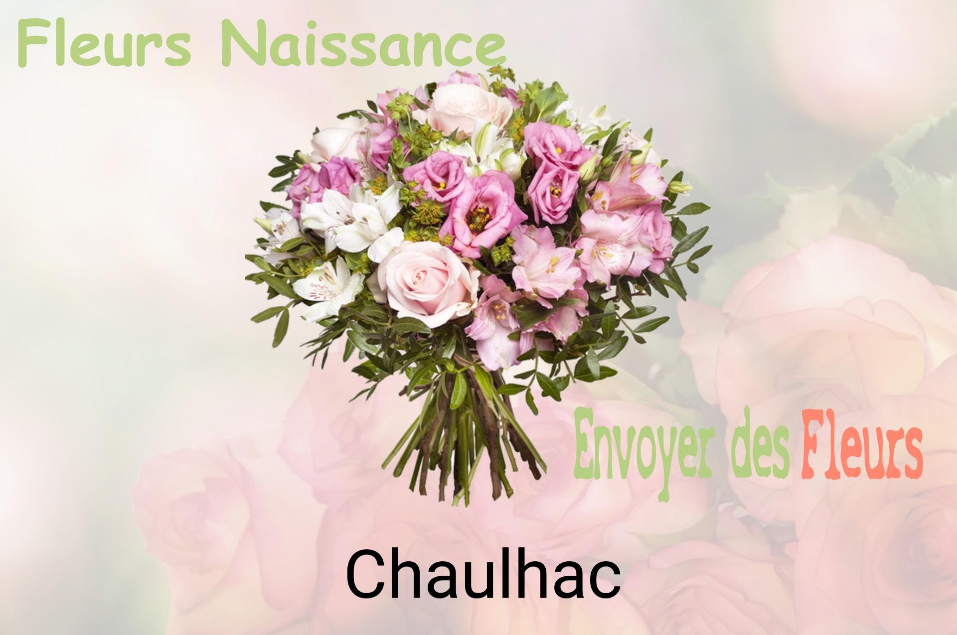 Bouquet de fleurs de naissance livré à Chaulhac